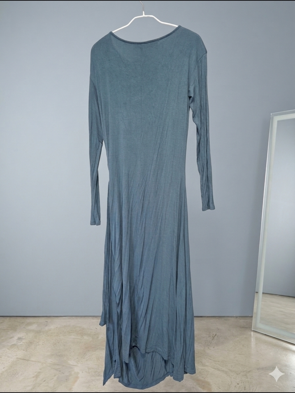 Fashion Nova Kiara Draped Midi Dress - Blue (1X) (EUC) - Picture 8 of 10